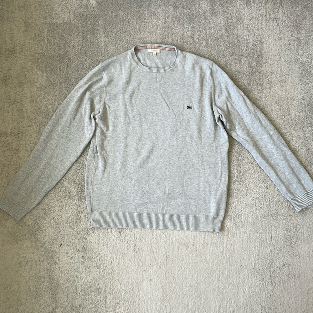 Burberry Gray Crewneck Sweater